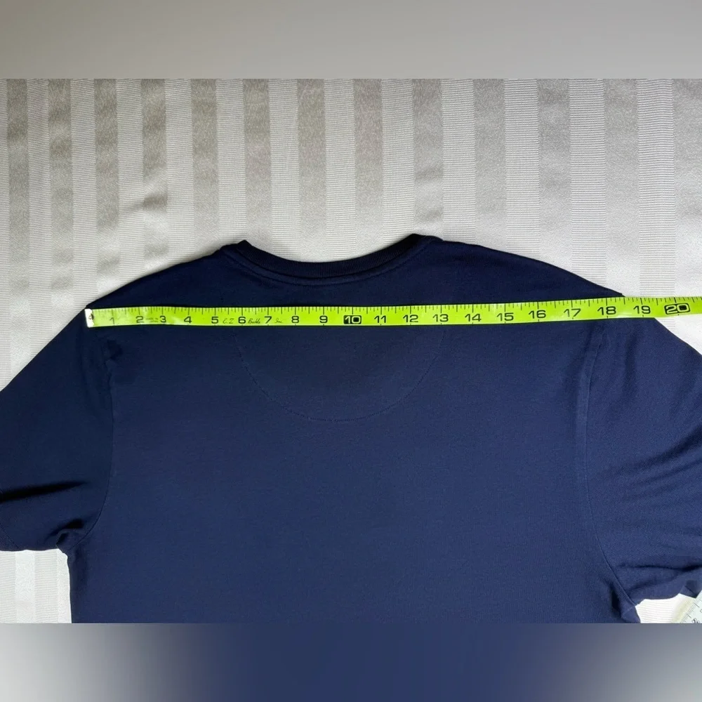 Ralph Lauren Men's Supreme Comfort Cotton Tee T Shirt Short Sleeve Navy Size M - Picture 9 of 11